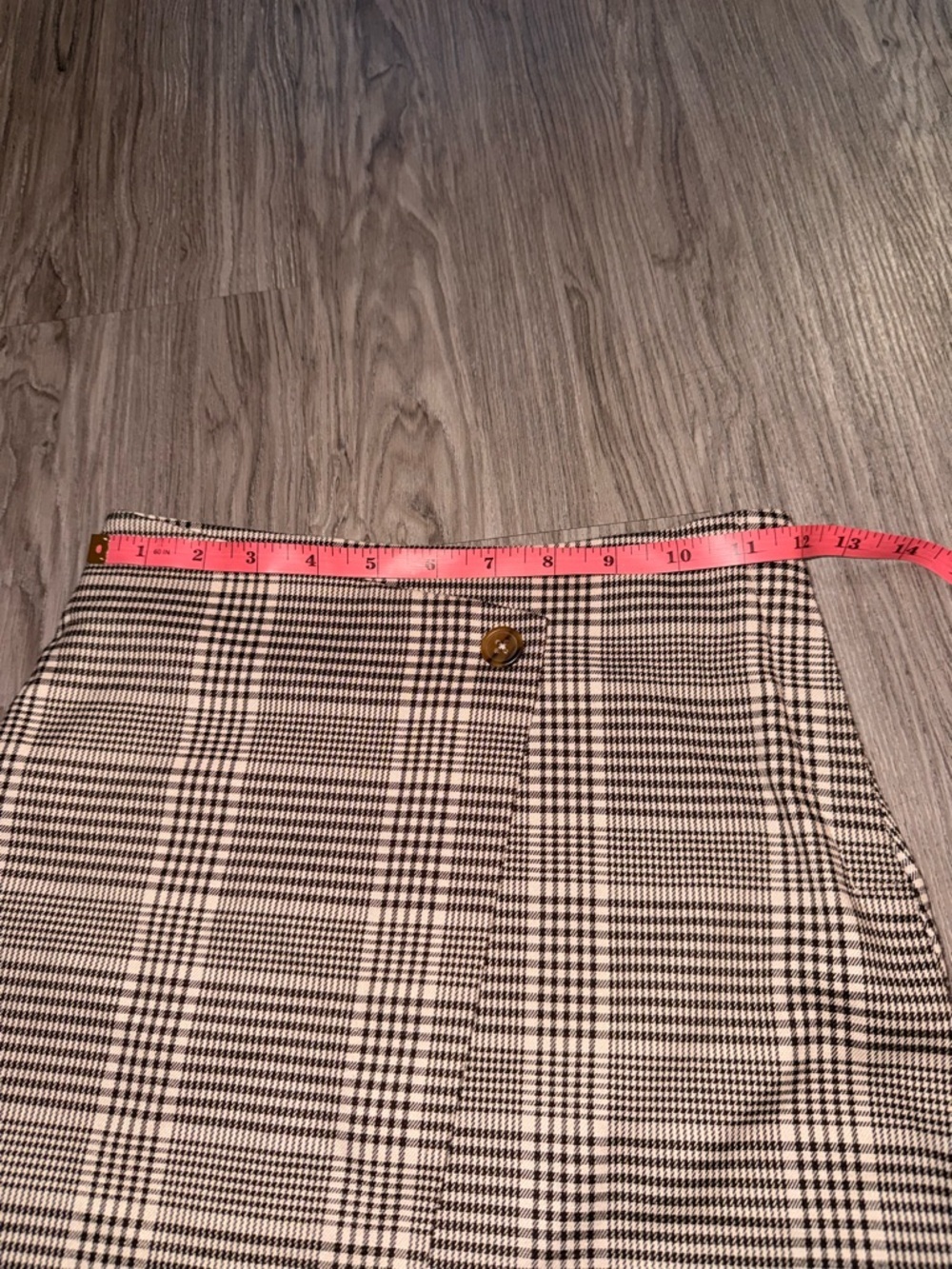 H&M Black & White Plaid Wrap Mini Skirt - Picture 4 of 4